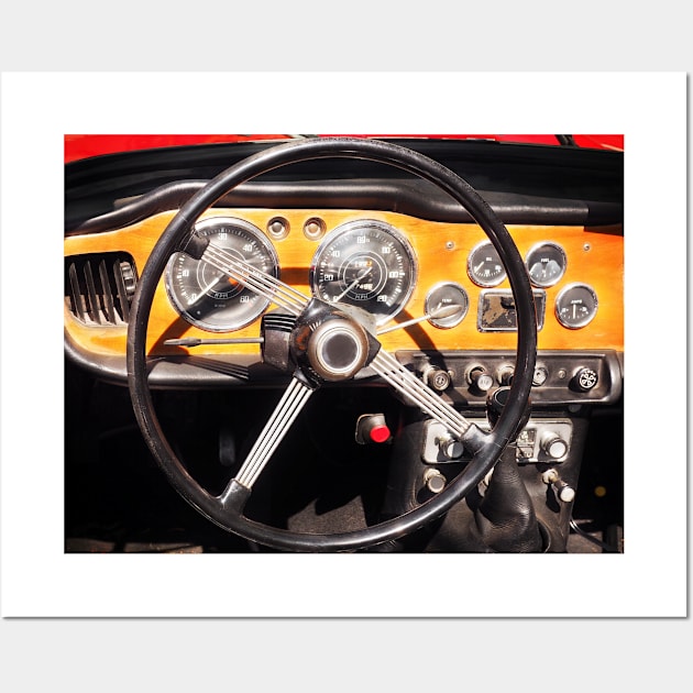 British Car Classic Roadster TR4 1961 Wall Art by Beate Gube